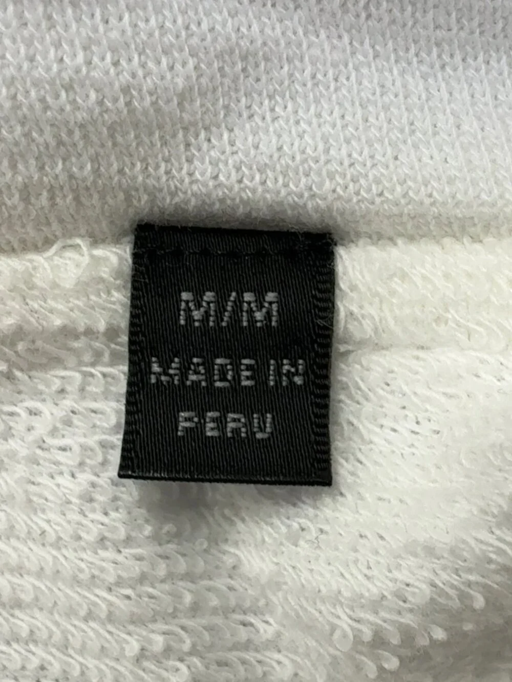 ATM Anthony Thomas Melillo White Zip Hoodie M